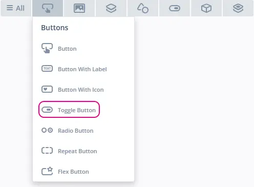 Toggle Button  TouchGFX Documentation