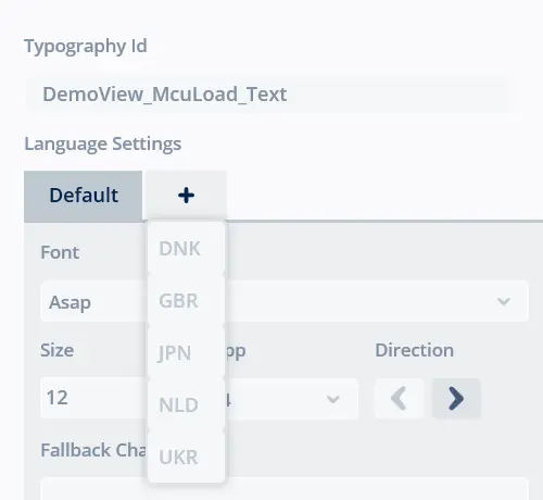 Texts View（テキスト･ビュー） | TouchGFX Documentation